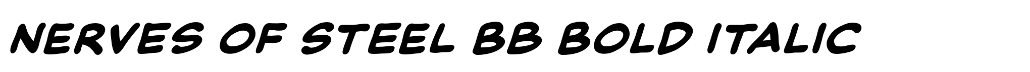 Nerves of Steel BB Bold Italic image